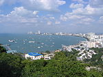 Pattaya beach from view point